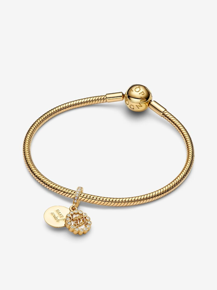 Pandora happy birthday cake double dangle charm