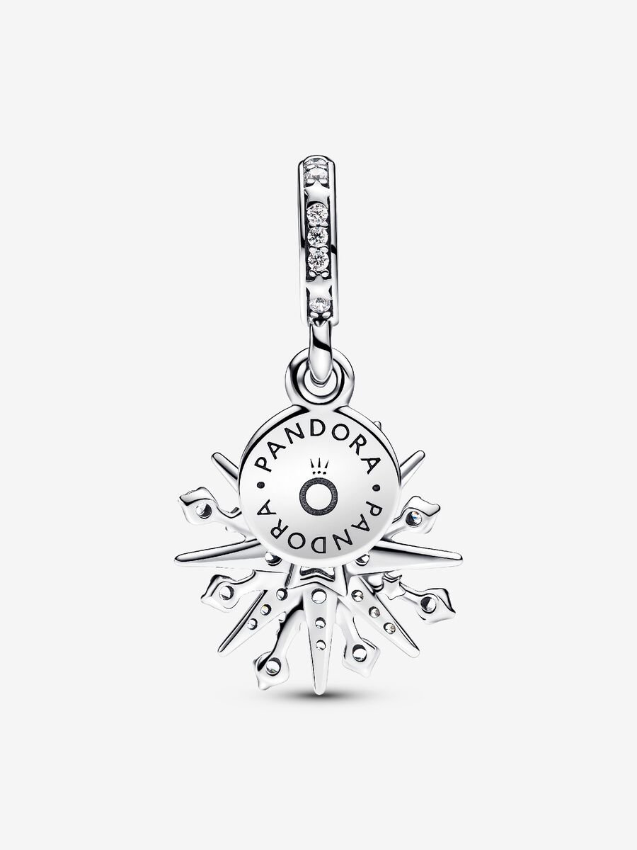 Pandora sparkling firework doubke dangle charm