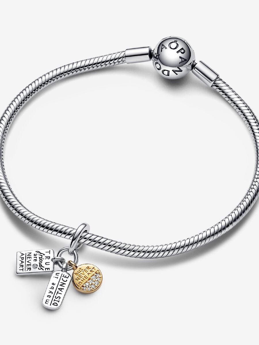 Pandora Friendship triple dangle charm
