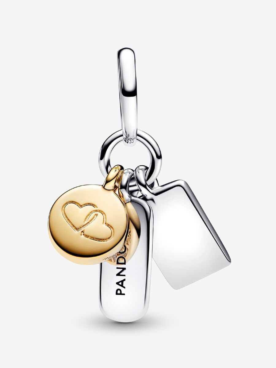 Pandora Friendship triple dangle charm