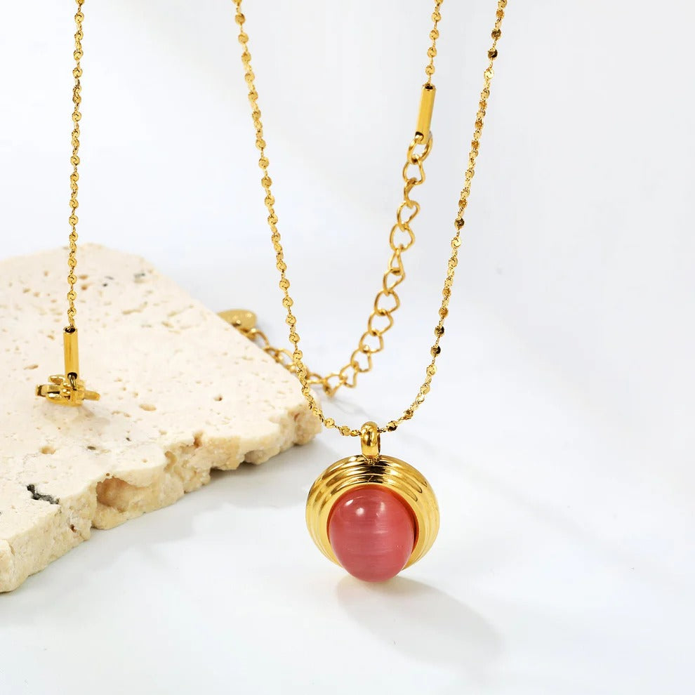 Golden aura necklace