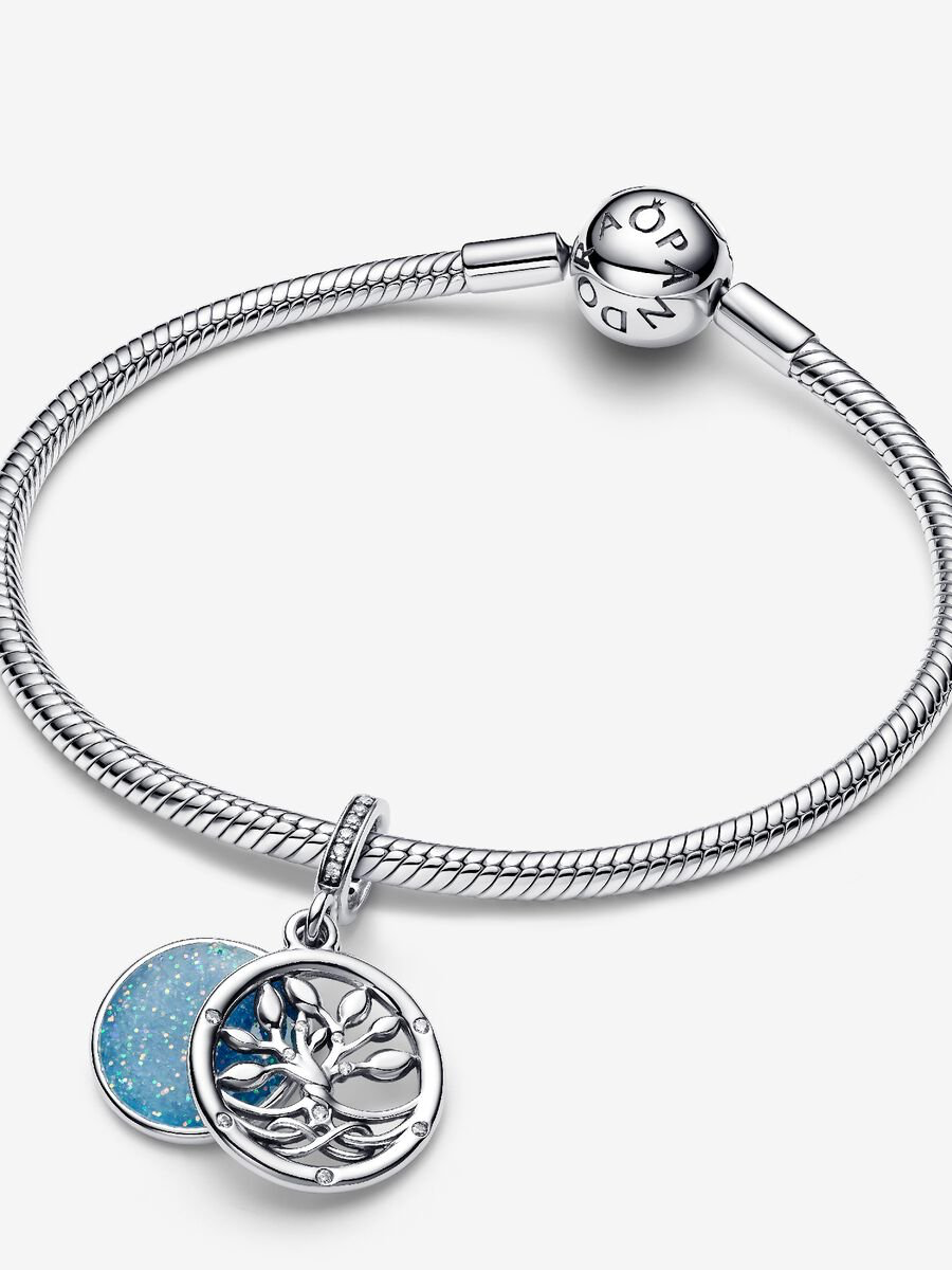 Pandora Glow in the dark infinity tree double dangle charm