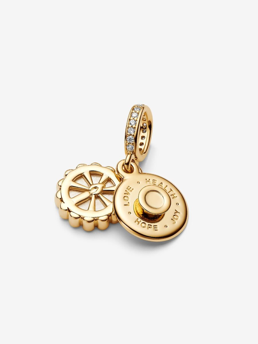 Pandora happy birthday cake double dangle charm