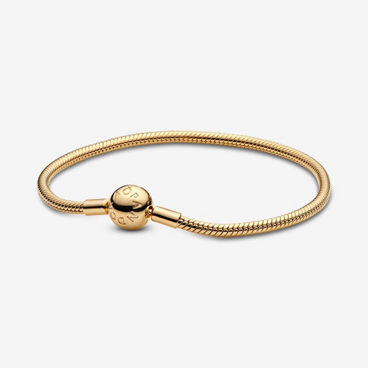 Pandora Moments Gold-plated snake chain bracelet