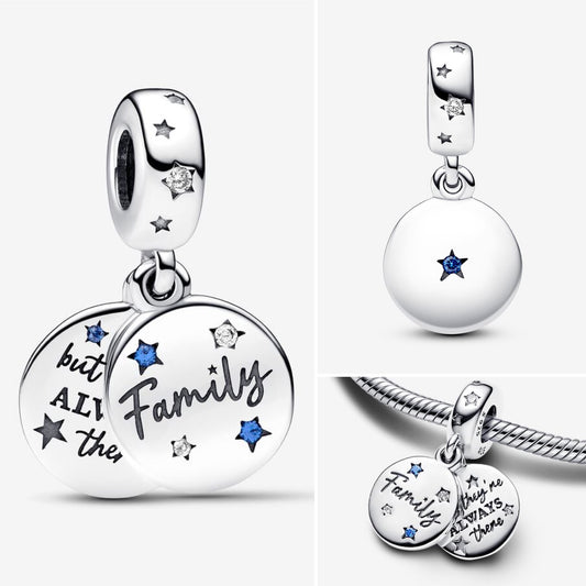 Family love double dangle charm