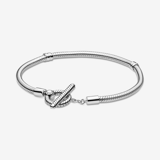 Pandora moment t-bar snake chain bracelet