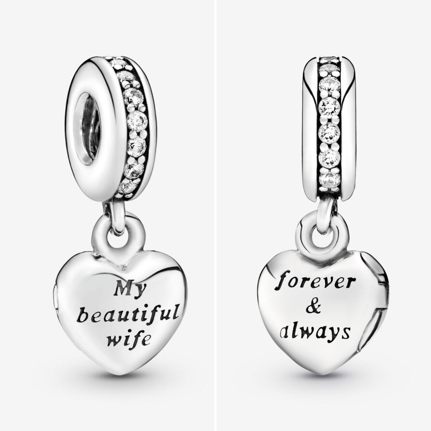 My beautiful wife openable dangle charm