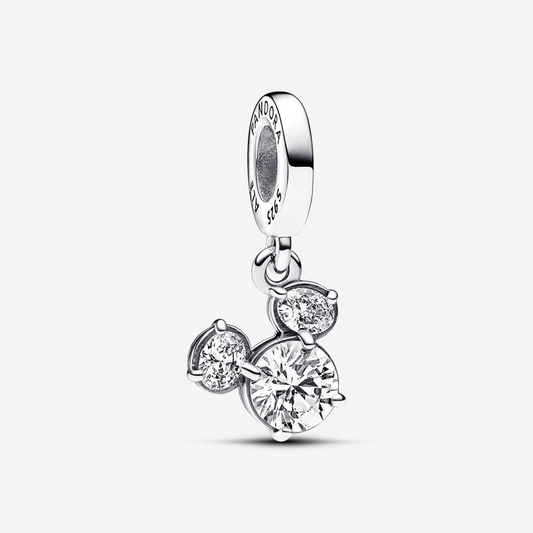 Disney Mickey Mouse sparkling head silhouette dangle charm