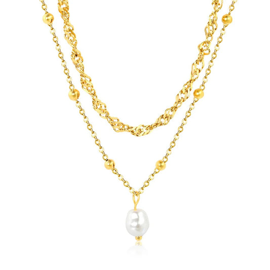 Majestic pearl necklace