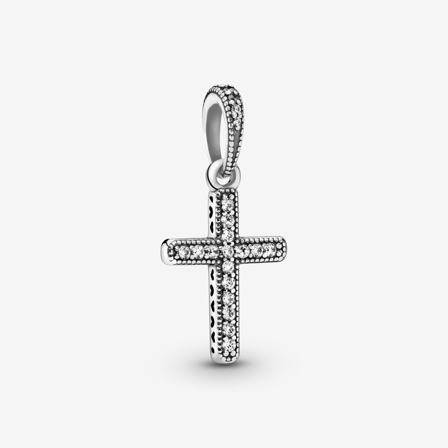 Sparkling cross pendant/charm