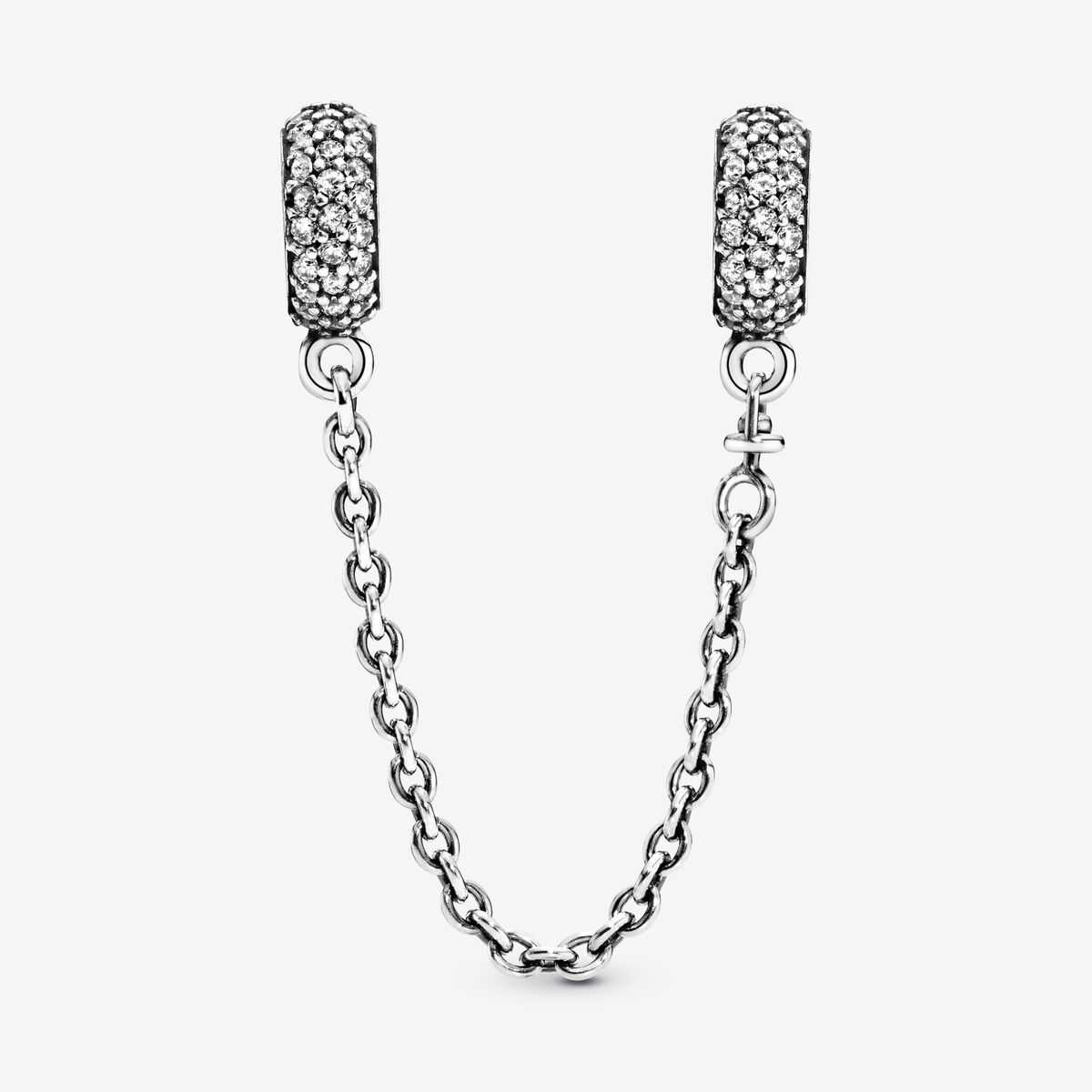 Sparkling pavé safety chain