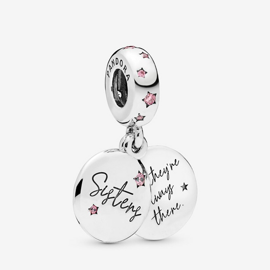 Forever sisters dangle charm