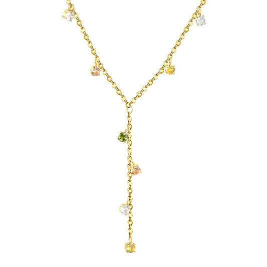 Golden muse drop necklaces