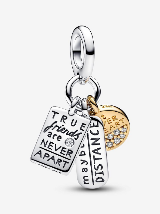 Pandora Friendship triple dangle charm