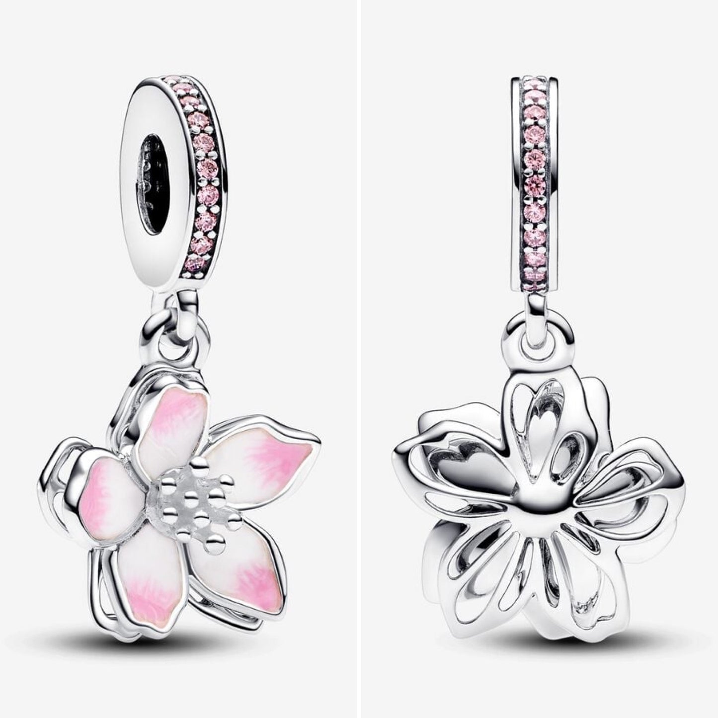 Pandora cherry blossom dangle charm