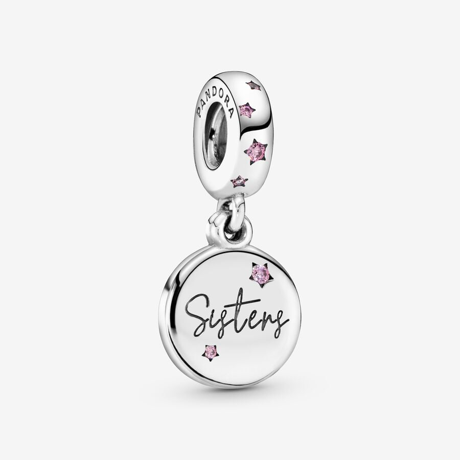 Forever sisters dangle charm