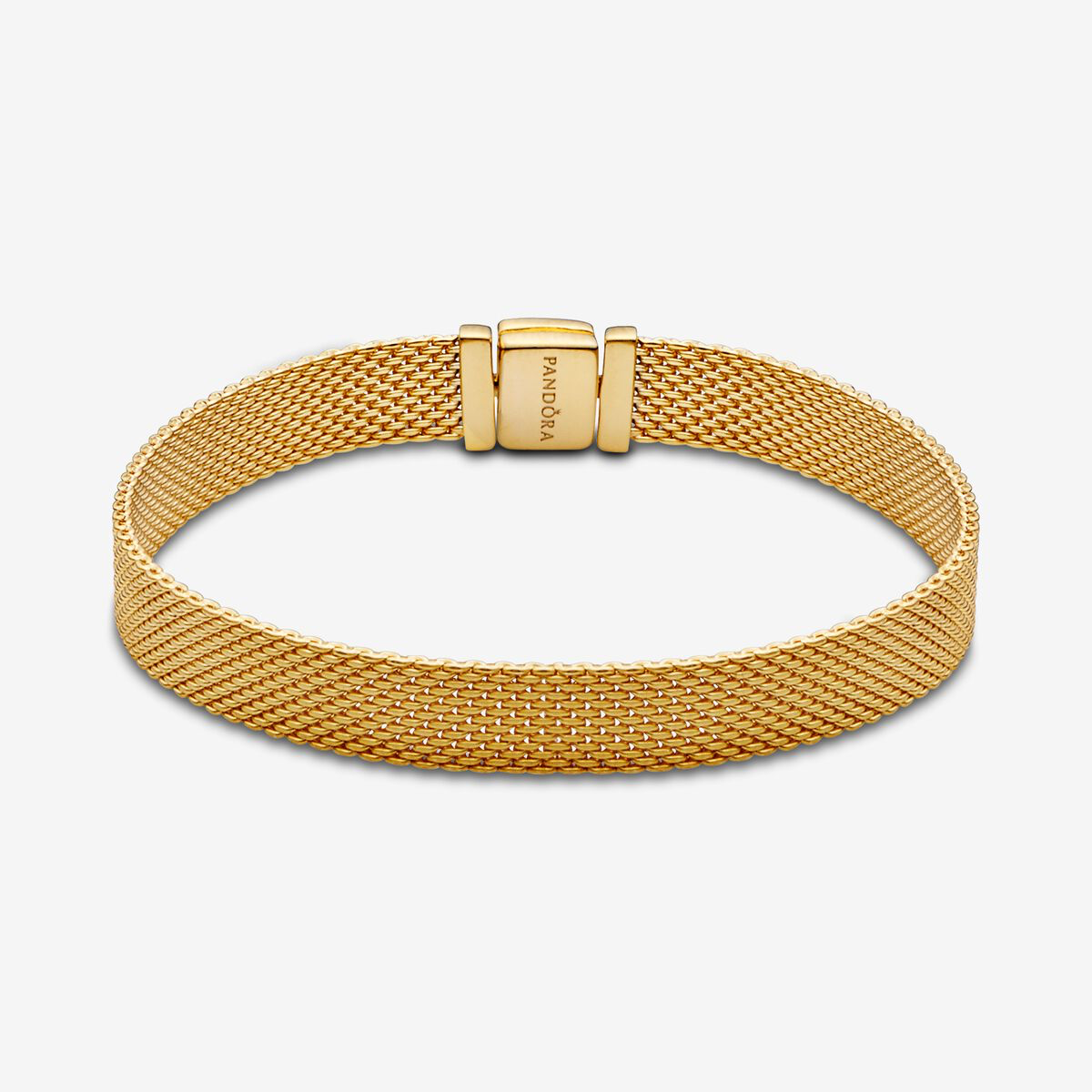 Pandora Reflexions Gold plated Mesh bracelet