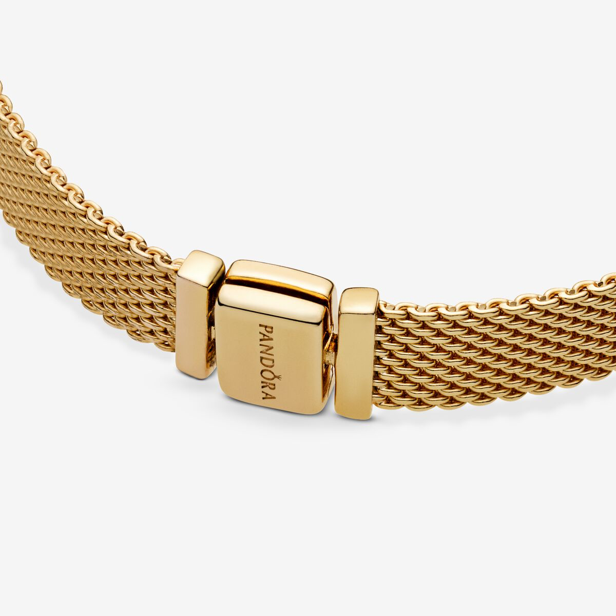 Pandora Reflexions Gold plated Mesh bracelet