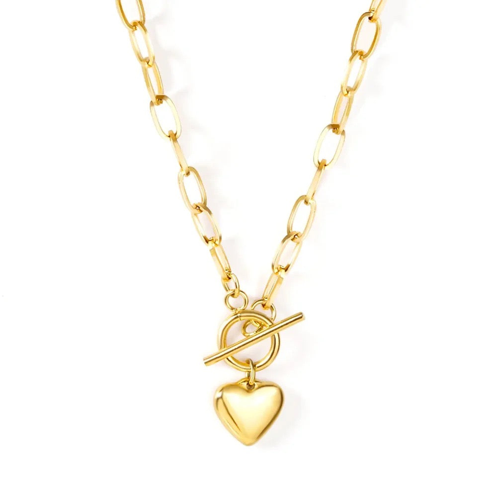Love on top t-bar necklace set