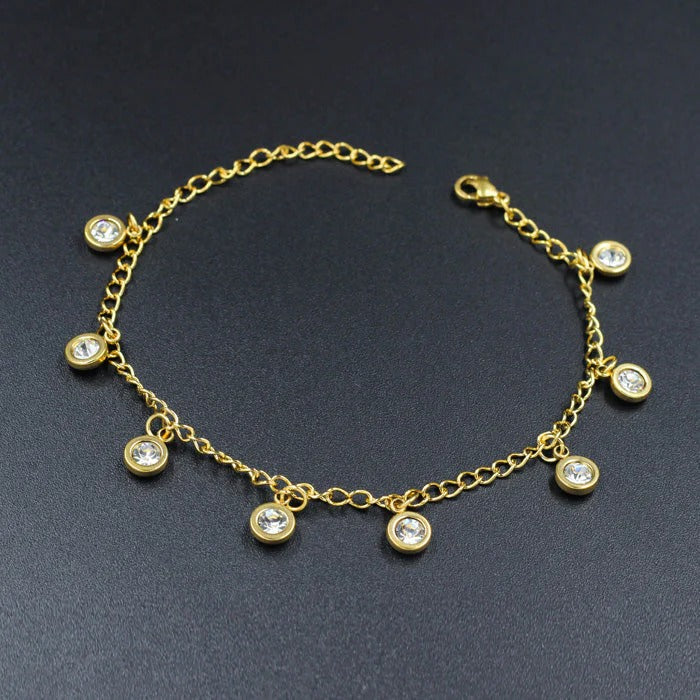Moonstone anklet