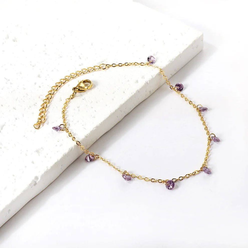 Twinkle tree anklet