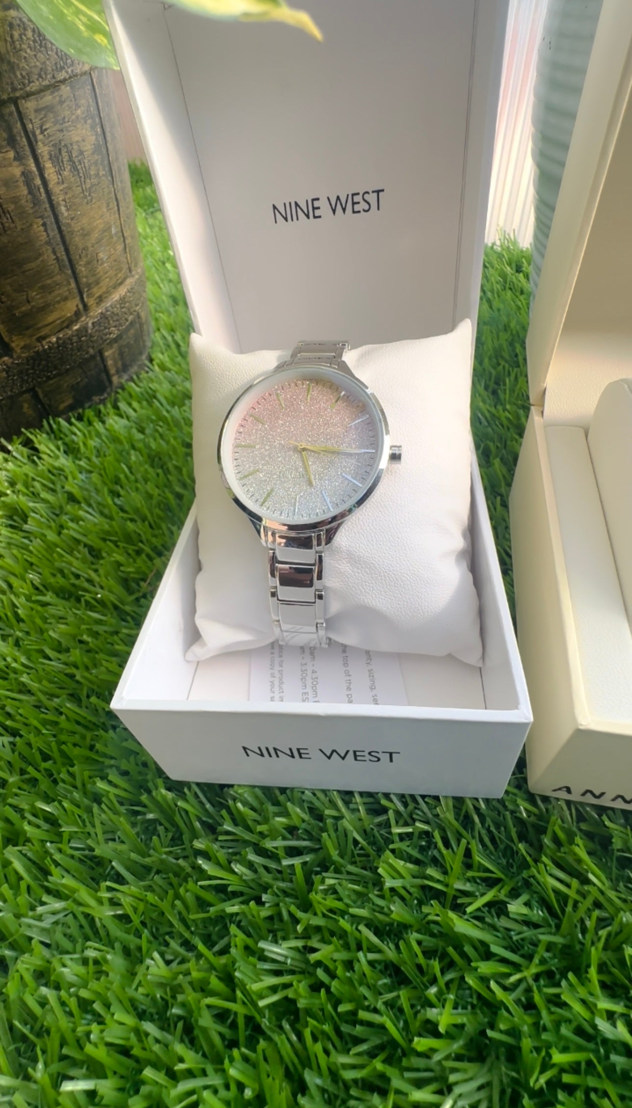 Nine West Silver Ombré Bracelet watch