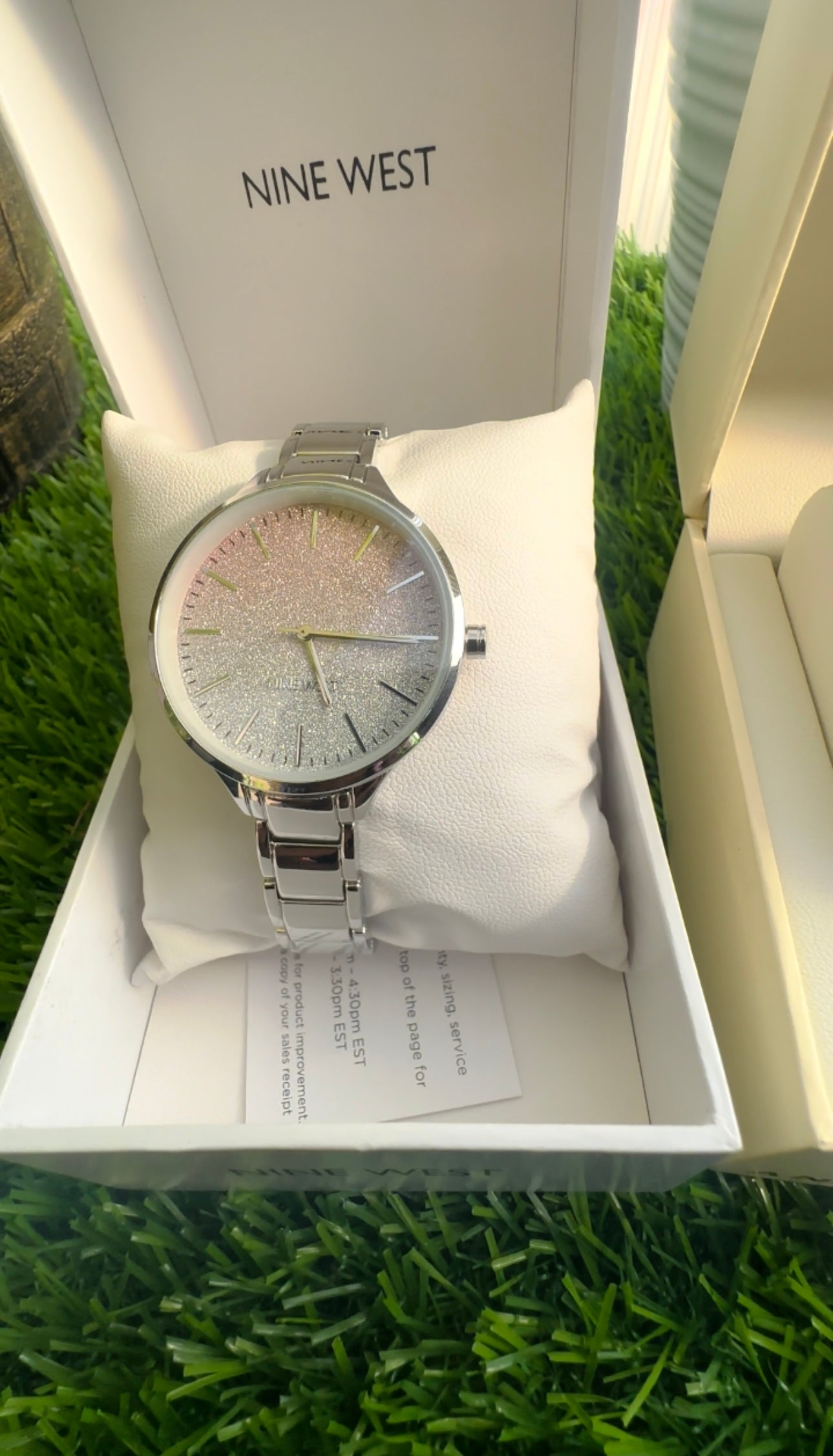 Nine West Silver Ombré Bracelet watch