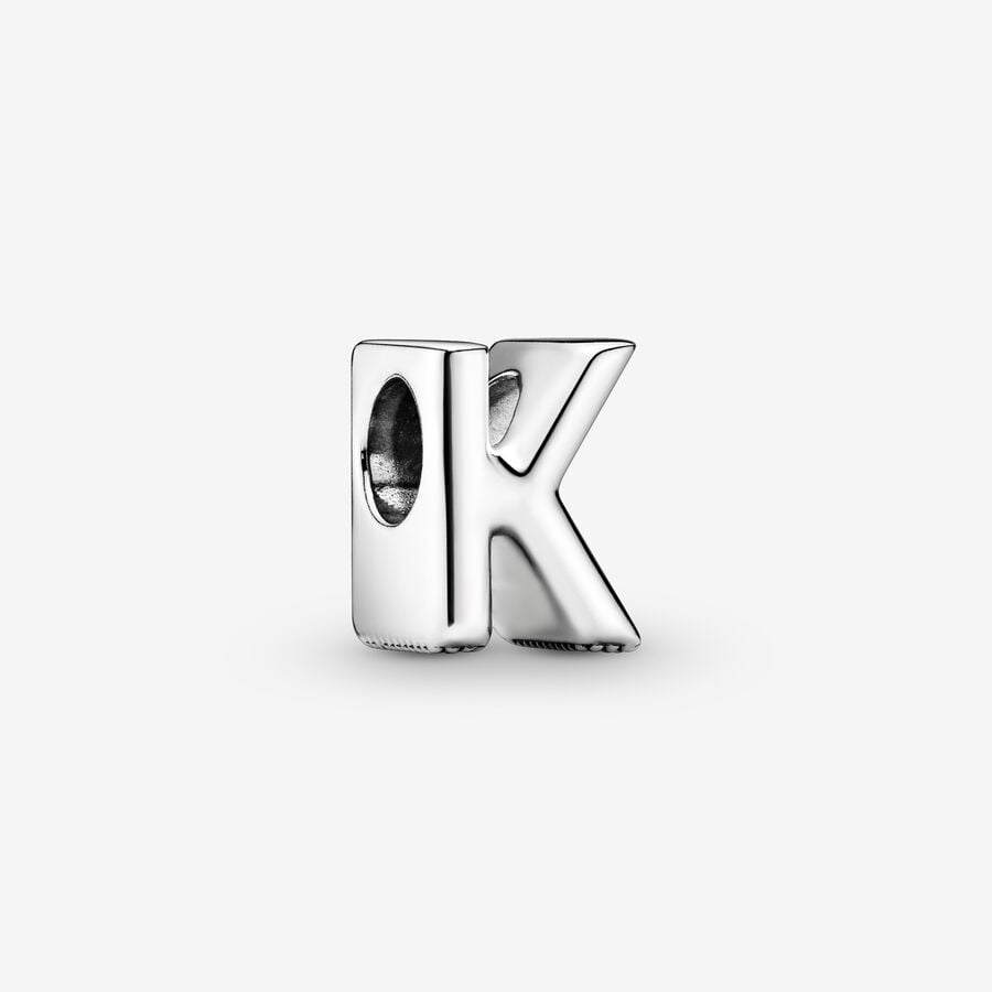 Letter K alphabet charm