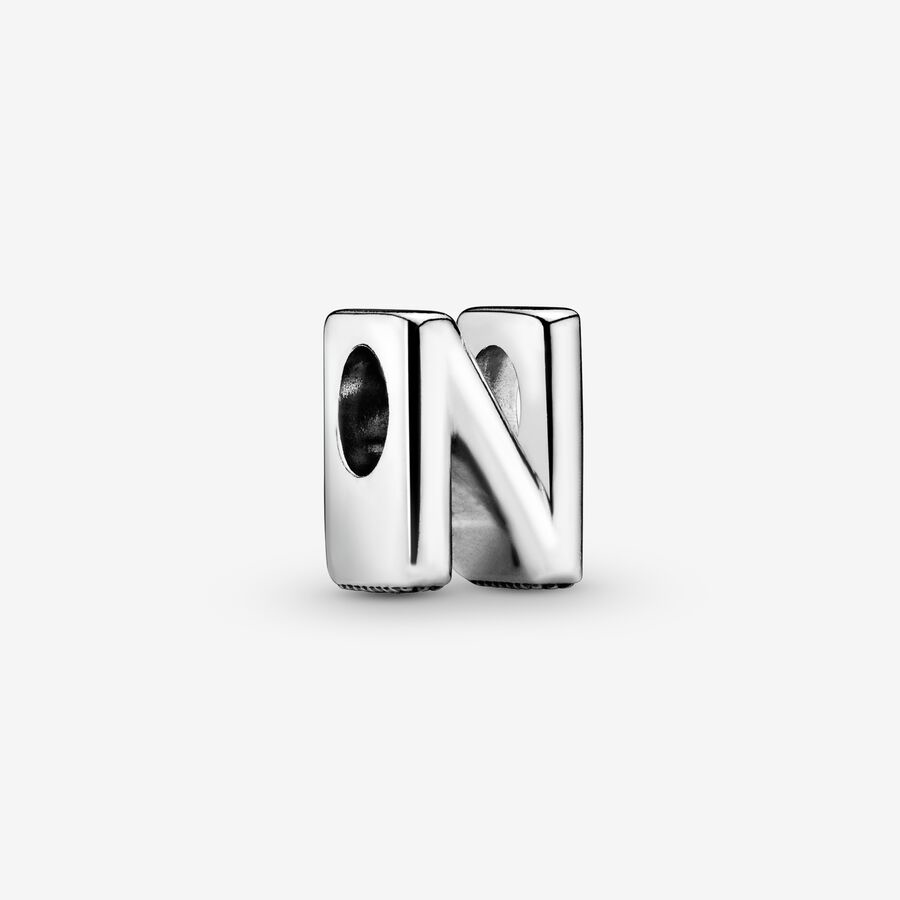 Letter N alphabet charm