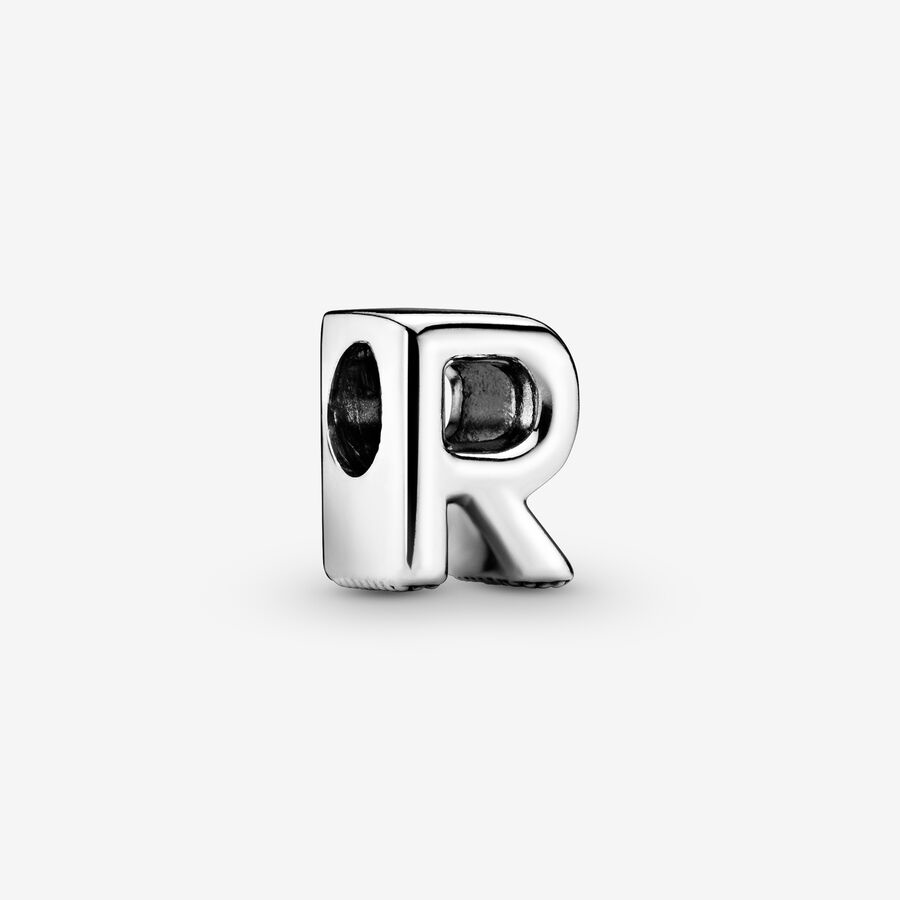 Letter R alphabet charm