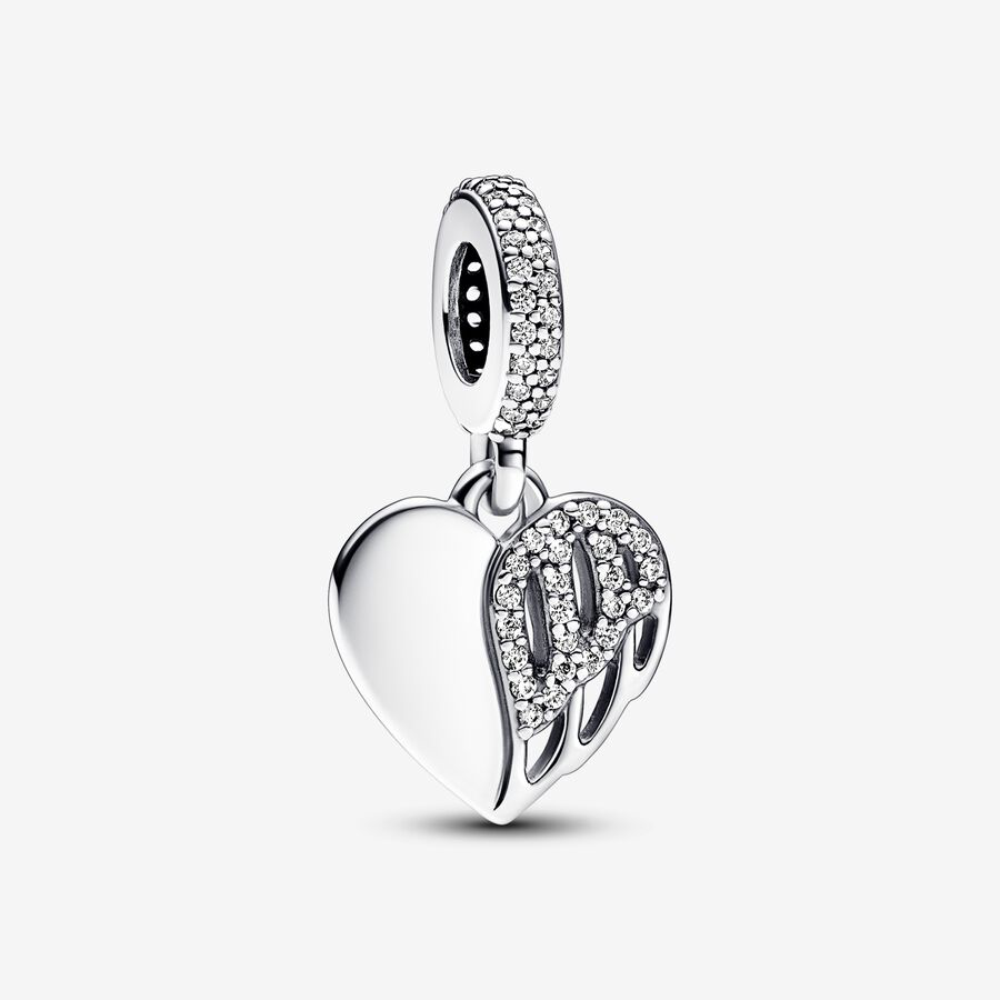 Pandora Heart & Angel dangle charm