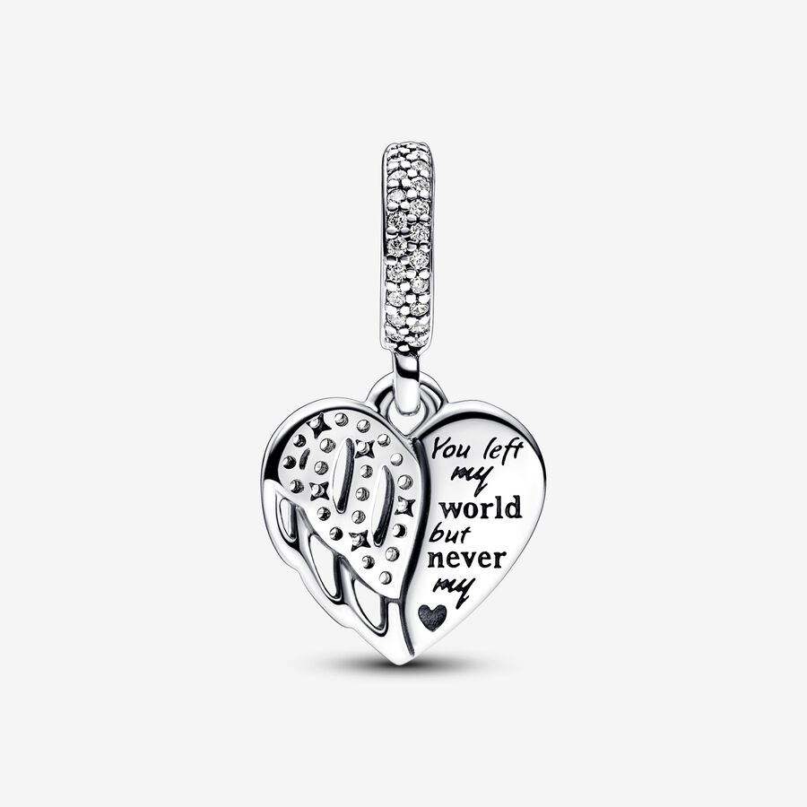 Pandora Heart & Angel dangle charm