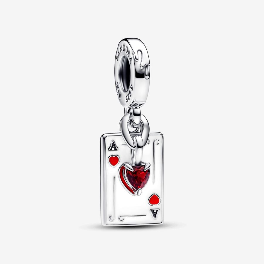 Pandora Disney villains Queen of hearts double dangle charm