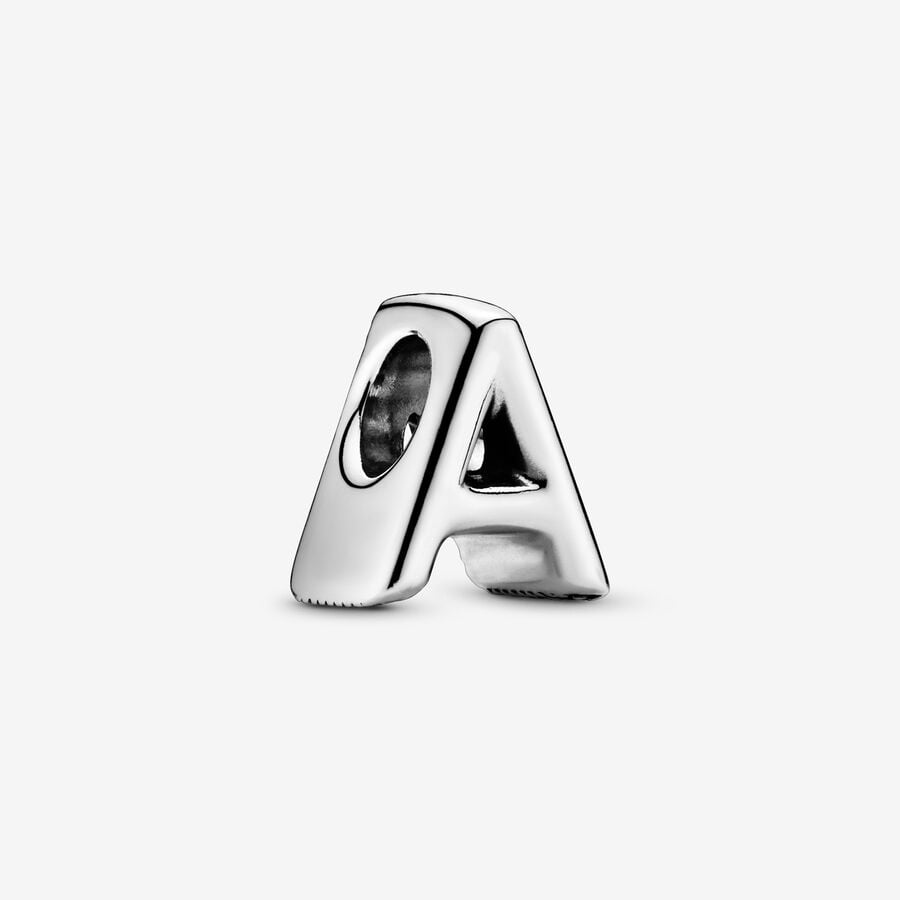 Letter A alphabet charm