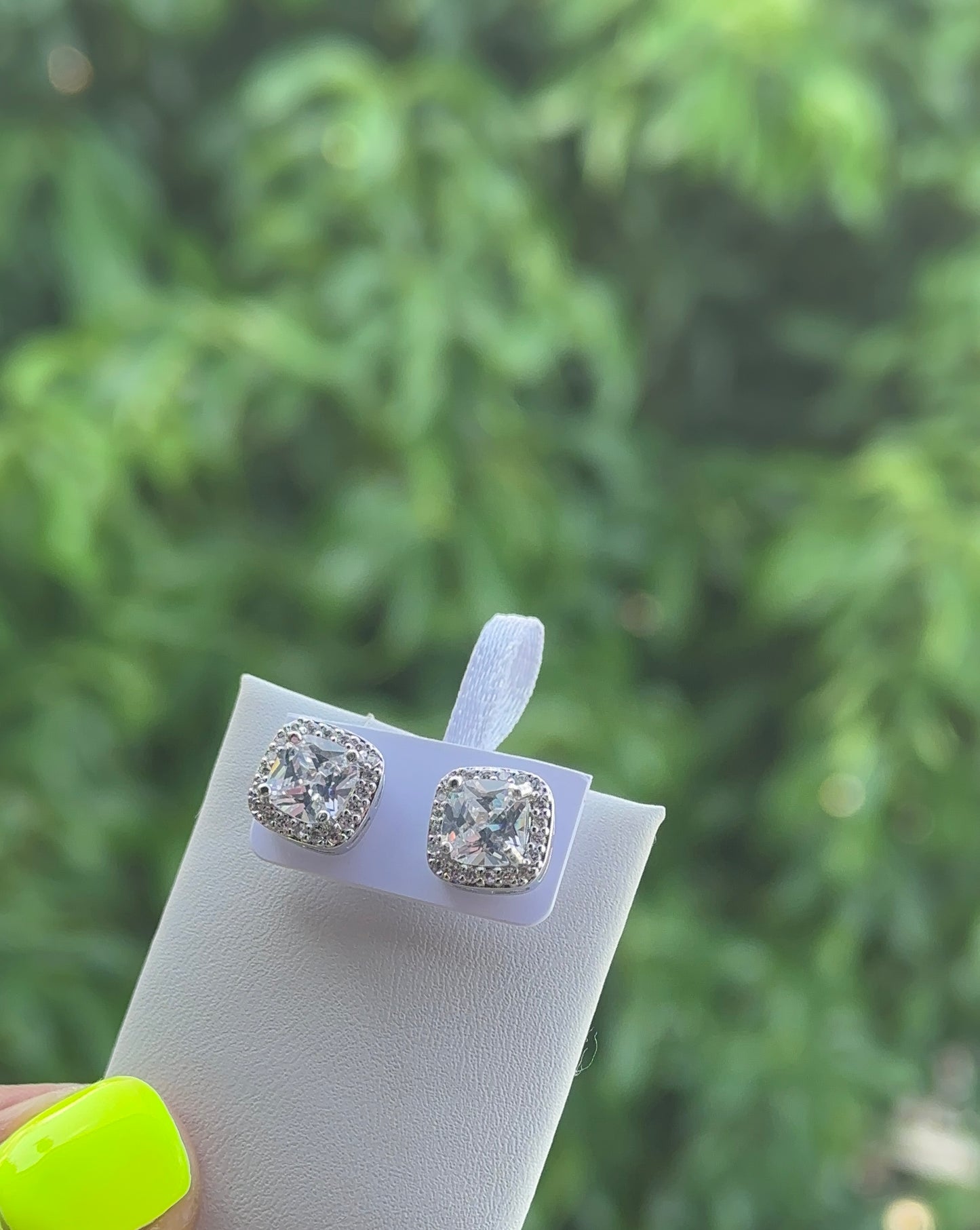 Silver stainless steel studs