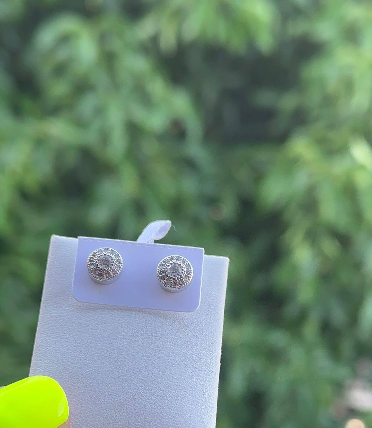 Silver stainless steel studs