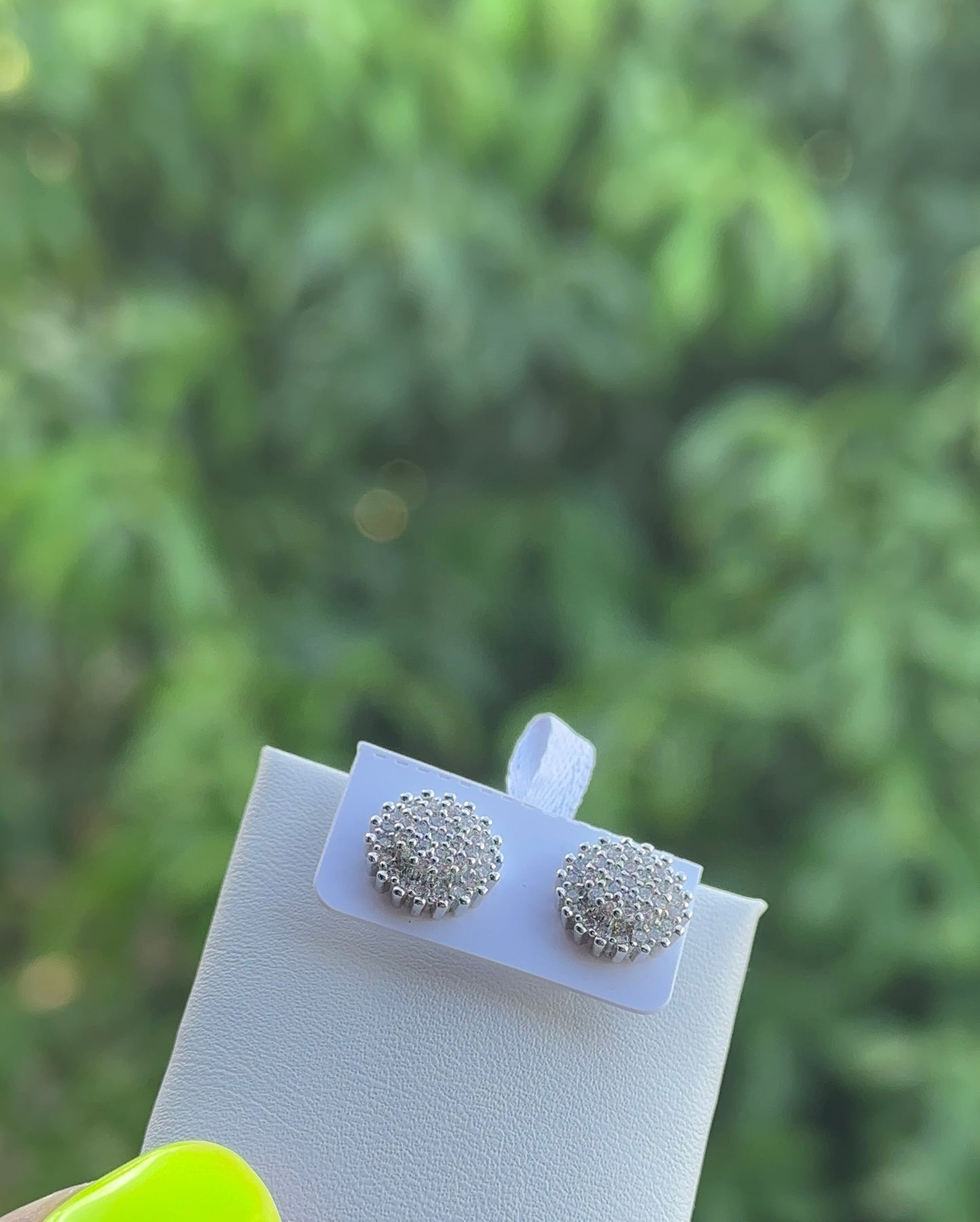 Silver stainless steel studs