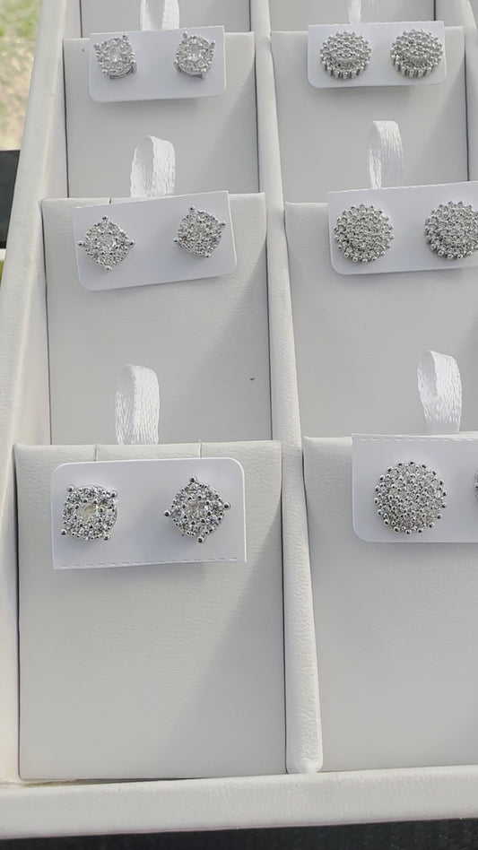 Silver stainless steel studs